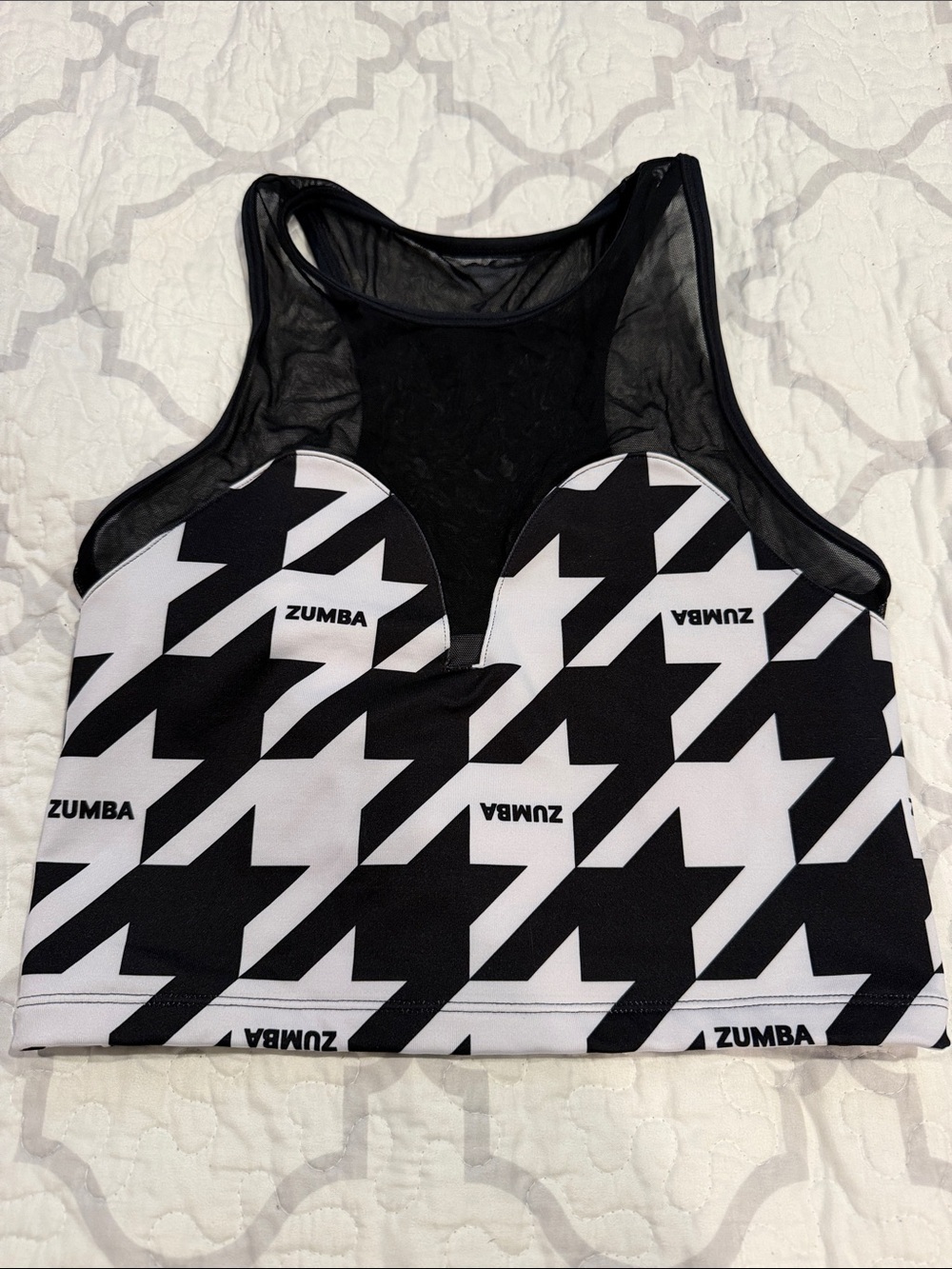 Zumba Fitness Amour Z-Lift High Neck Crop Tank